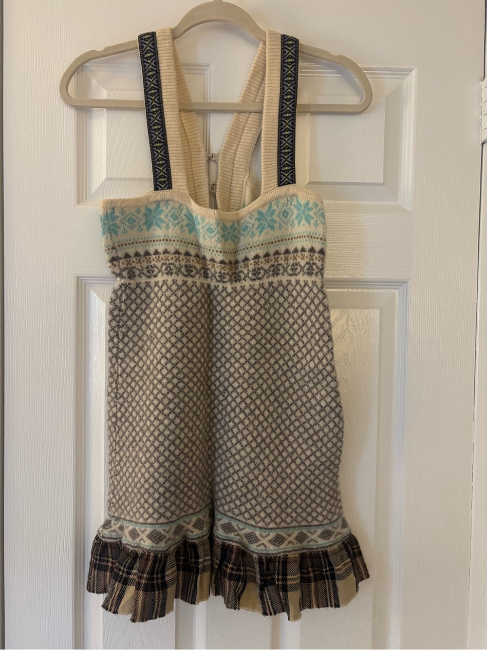 Free People Vintage Wool Fair Isle Nordic Dress - Picture 2 of 11